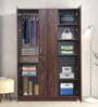 Cabalina 3 Door Wardrobe In Natural Walnut Colour
