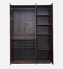 Cabalina 3 Door Wardrobe In Natural Walnut Colour