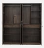 Cabalina 4 Door Wardrobe In Natural Walnut Colour