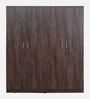 Cabalina 4 Door Wardrobe In Natural Walnut Colour