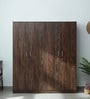 Cabalina 4 Door Wardrobe In Natural Walnut Colour