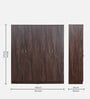 Cabalina 4 Door Wardrobe In Natural Walnut Colour