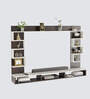 Cabiar Large Tv Unit In Wenge & Frosty White Finish