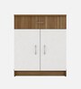 Cabin File Cabinet in Lyon Teak & White Finish
