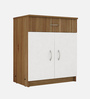 Cabin File Cabinet in Lyon Teak & White Finish