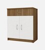 Cabin File Cabinet in Lyon Teak & White Finish