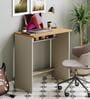 Cabrera Study Table In Urban Teak & White Colour