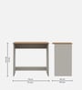 Cabrera Study Table In Urban Teak & White Colour