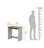 Cabrera Study Table In Urban Teak & White Colour
