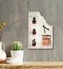 Cactus Garden White Wooden Wall Art