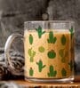 Cactus Transparent  350ml Glass Coffee Mug