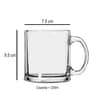 Cactus Transparent  350ml Glass Coffee Mug