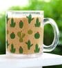 Cactus Transparent  350ml Glass Coffee Mug