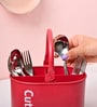 Caddy Iron Cutlery Holder (Red)