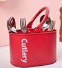 Caddy Iron Cutlery Holder (Red)