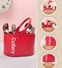 Caddy Iron Cutlery Holder (Red)