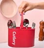 Caddy Iron Cutlery Holder (Red)