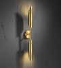 Caden Gold Up & Down Wall Light Tri-Color LED Modern Decorative Wall Lamp for Living Room Bedroom