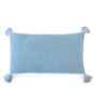 Cadet Blue 100% Cotton Moss 12X20 Inches Knitted Cushion Cover