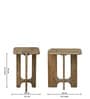 Cadiz Mango Wood Side Table in Tubbaq finish Cadiz Mango Wood Side Table in Tubbaq finish