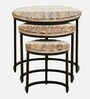 Cady Metal Nest Of Tables In Light Distress Finish (Set of 3)