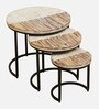 Cady Metal Nest Of Tables In Light Distress Finish (Set of 3)