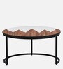 Cady Metal Nesting Coffee Table Set In White Finish (Set Of 2) Cady Metal Nesting Coffee Table Set In White Finish (Set Of 2)