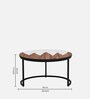 Cady Metal Nesting Coffee Table Set In White Finish (Set Of 2) Cady Metal Nesting Coffee Table Set In White Finish (Set Of 2)