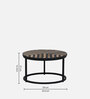 Cady Metal Nesting Coffee Table Set In White Finish (Set Of 2) Cady Metal Nesting Coffee Table Set In White Finish (Set Of 2)