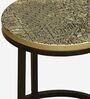 Cady Metal Nest Of Tables with Embossed Design (Set of 3)