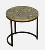 Cady Metal Nest Of Tables with Embossed Design (Set of 3)