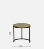 Cady Metal Nest Of Tables with Embossed Design (Set of 3)
