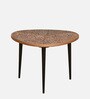 Cady Metal Round Nest Of Tables with Embossed Design (Set of 3)