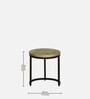 Cady Metal Nest Of Tables with Embossed Design (Set of 3)