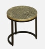 Cady Metal Nest Of Tables with Embossed Design (Set of 3)