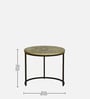 Cady Metal Nest Of Tables with Embossed Design (Set of 3)