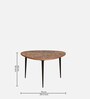Cady Metal Round Nest Of Tables with Embossed Design (Set of 3)