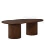 Cael Solid Wood Coffee Table In Dark Brwon Finish