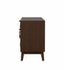 Caelum 2-Door Sideboard With Rattan Mesh Front In Walnut Finish