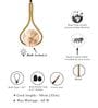 Caen Gold Metal Hanging Light