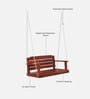 Caen Sheesham Wood Swing In Honey Oak Finish