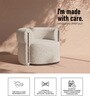 Caevello Modern Arm Chair In Ivory Colour