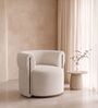 Caevello Modern Arm Chair In Ivory Colour