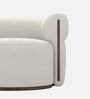 Caevello Modern Arm Chair In Ivory Colour
