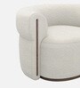 Caevello Modern Arm Chair In Ivory Colour