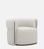 Caevello Modern Arm Chair In Ivory Colour