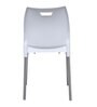 Cafeteria Plastic Cafe Chair (Set of 2) in White Colour