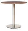 Round Metal Outdoor Coffee Table in Brown Finish