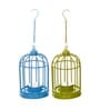 Cage Blue Iron (Set of 2) Hanging Tea Light Holder