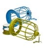 Cage Blue Iron (Set of 2) Hanging Tea Light Holder